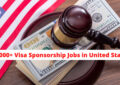 8,000+ Visa Sponsorship Jobs in United States